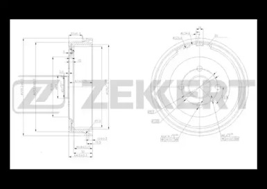 Тормозный барабан (ZEKKERT: BS-5169)