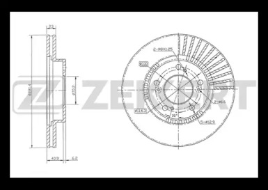 Тормозной диск (ZEKKERT: BS-5172)