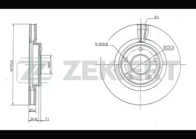 Тормозной диск (ZEKKERT: BS-5183)