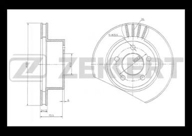 Тормозной диск (ZEKKERT: BS-5184)