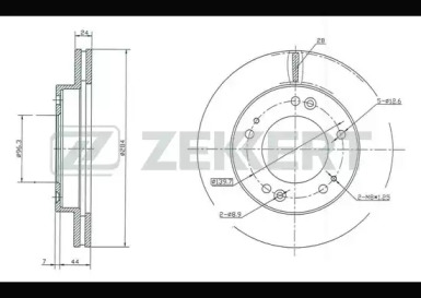 Тормозной диск (ZEKKERT: BS-5191)