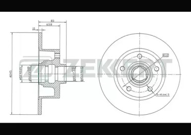 Тормозной диск (ZEKKERT: BS-5194)