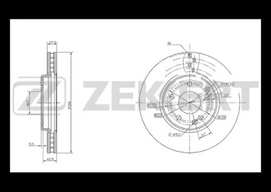 Тормозной диск (ZEKKERT: BS-5201)