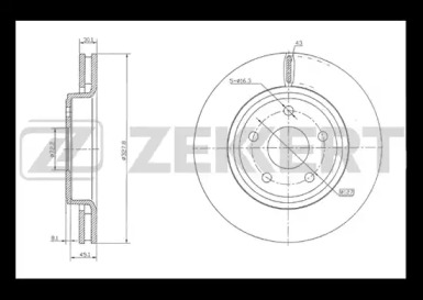 Тормозной диск (ZEKKERT: BS-5203)