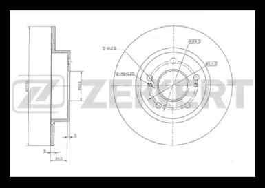 Тормозной диск (ZEKKERT: BS-5206)