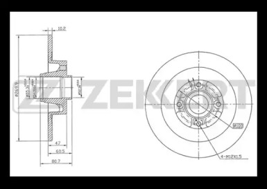 Тормозной диск (ZEKKERT: BS-5213)