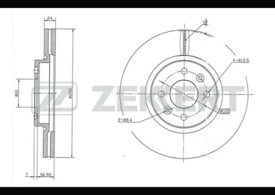 Тормозной диск (ZEKKERT: BS-5214)