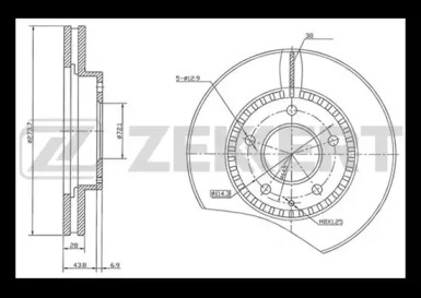 Тормозной диск (ZEKKERT: BS-5218)