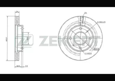 Тормозной диск (ZEKKERT: BS-5223)