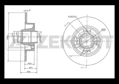 Тормозной диск (ZEKKERT: BS-5232)