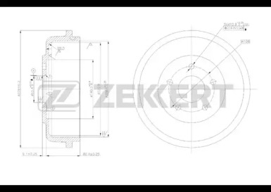 Тормозный барабан (ZEKKERT: BS-5233)