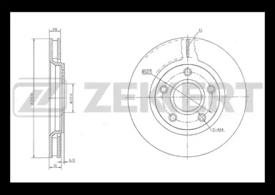 Тормозной диск (ZEKKERT: BS-5234)