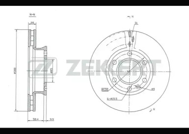 Тормозной диск (ZEKKERT: BS-5256)