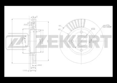 Тормозной диск (ZEKKERT: BS-5259)