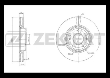 Тормозной диск (ZEKKERT: BS-5274)