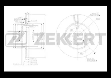 Тормозной диск (ZEKKERT: BS-5276)