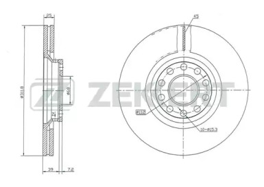 Тормозной диск (ZEKKERT: BS-5279)