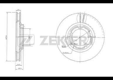 Тормозной диск (ZEKKERT: BS-5281)