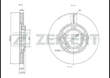 Тормозной диск (ZEKKERT: BS-5282)