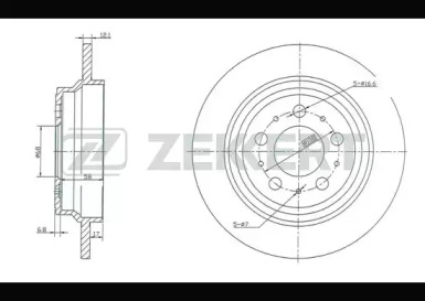 Тормозной диск (ZEKKERT: BS-5298)