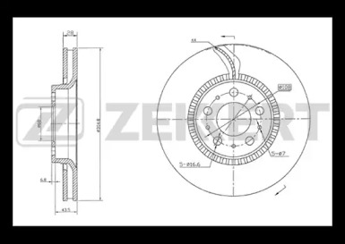 Тормозной диск (ZEKKERT: BS-5299)