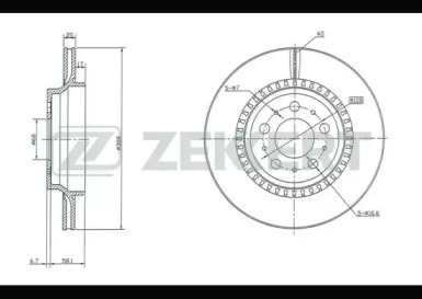 Тормозной диск (ZEKKERT: BS-5303)