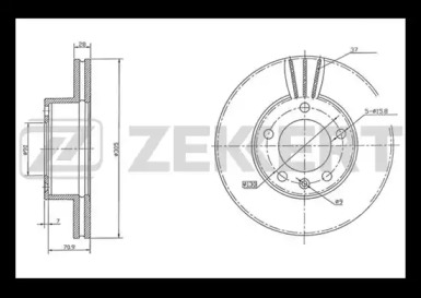 Тормозной диск (ZEKKERT: BS-5311)