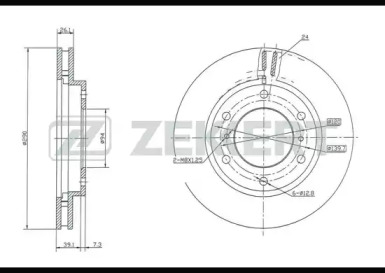 Тормозной диск (ZEKKERT: BS-5319)