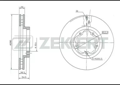 Тормозной диск (ZEKKERT: BS-5328)