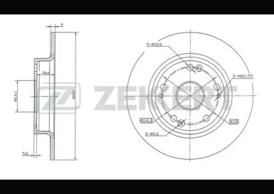 Тормозной диск (ZEKKERT: BS-5338)