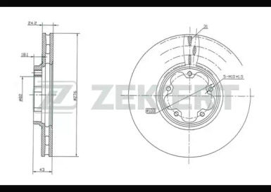 Тормозной диск (ZEKKERT: BS-5346)