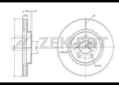 Тормозной диск (ZEKKERT: BS-5352)