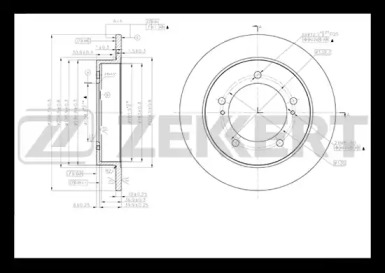 Тормозной диск (ZEKKERT: BS-5375)