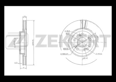 Тормозной диск (ZEKKERT: BS-5387)