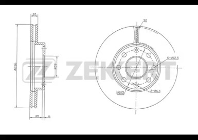 Тормозной диск (ZEKKERT: BS-5395)