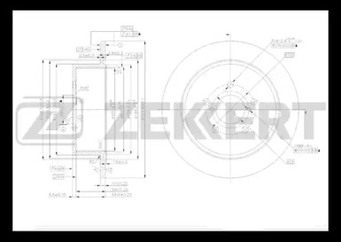 Тормозной диск (ZEKKERT: BS-5406)