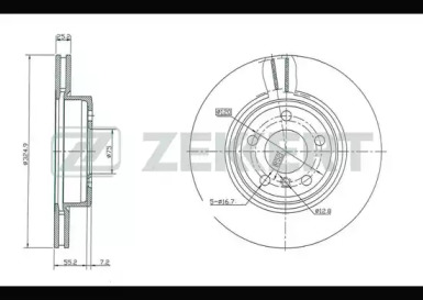 Тормозной диск (ZEKKERT: BS-5410)