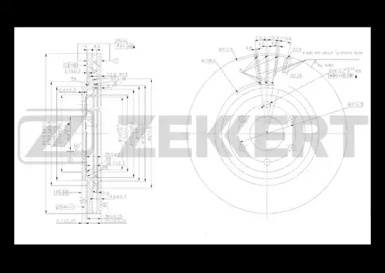 Тормозной диск (ZEKKERT: BS-5413)