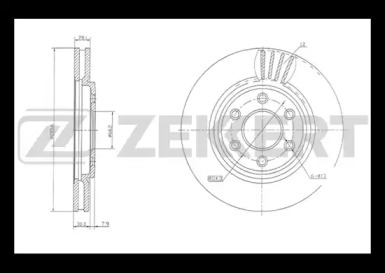 Тормозной диск (ZEKKERT: BS-5414)