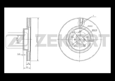 Тормозной диск (ZEKKERT: BS-5418)