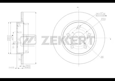 Тормозной диск (ZEKKERT: BS-5419)