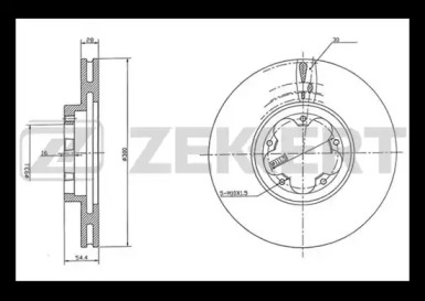 Тормозной диск (ZEKKERT: BS-5424)