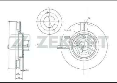 Тормозной диск (ZEKKERT: BS-5430)