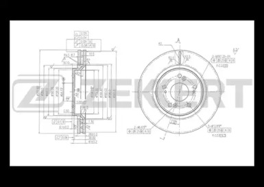 Тормозной диск (ZEKKERT: BS-5432)