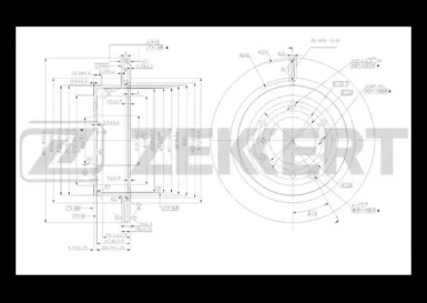 Тормозной диск (ZEKKERT: BS-5434)