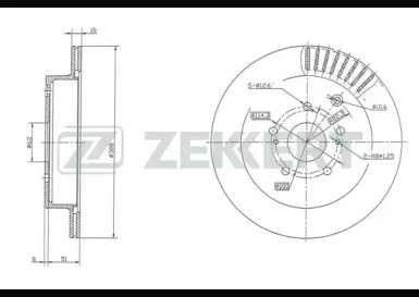 Тормозной диск (ZEKKERT: BS-5441)