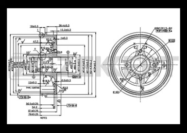 Тормозный барабан (ZEKKERT: BS-5444)