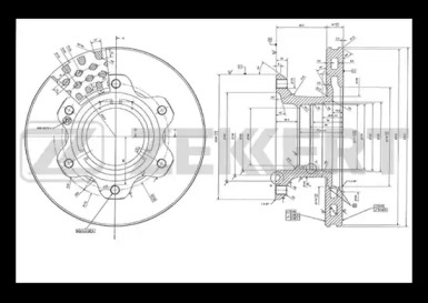 Тормозной диск (ZEKKERT: BS-5445)