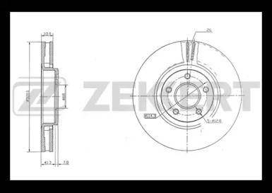 Тормозной диск (ZEKKERT: BS-5458)