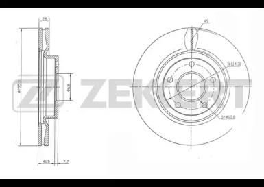 Тормозный барабан (ZEKKERT: BS-5459)